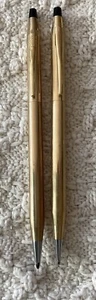 Cross Ballpoint Pen & Pencil Set 1/20 14K Gold Filled - Picture 1 of 4