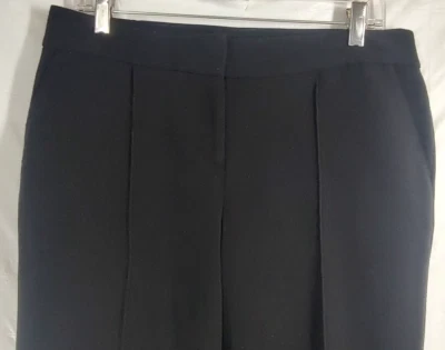 Bar III Pants Large Black Ankle Zip Cuffs Front Seam Stretch Pockets Zip Dress - Image 1 of 4