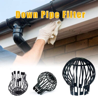 1-8x downpipe protection set rain gutter sieve gutter protection leaf catcher leaf sieve. - Image 1 of 4