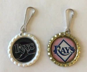 Juego de 2 tiradores de cremallera hechos a mano Tampa Bay Rays - Imagen 1 de 1