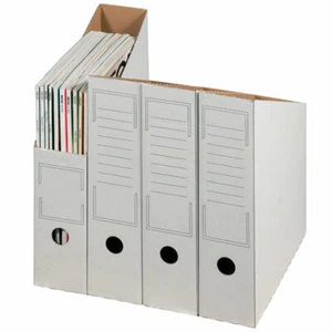 40 Stehsammler Stehordner Zeitschriftensammler "80er" - weiß - Bild 1 von 1