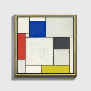 Stampa su Carta, Tela, Quadro o Cornice Piet Mondrian Composition décentralisée - Foto 1 di 9