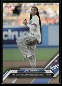 2024 Topps Now JuJu Watkins Lanza 1er Lanzamiento Los Angeles Dodgers #332 SP 🔥 - Imagen 1 de 2