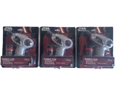 3 x Star Wars Seifenblasenpistole Bubble Gun Neu Sparangebot - Bild 1 von 3