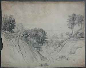 Croisille-Harcourt Orne. Originalzeichnung Ansicht von Kreuzfahrten 1913. - Bild 1 von 1