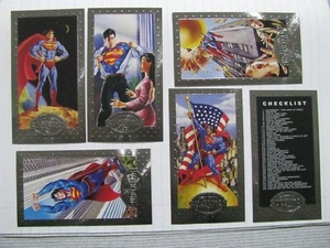 Superman Man of Steel Platinum Premium Foil complete 90 Card Trading Card Set DC - Picture 1 of 2