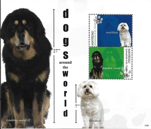 MAYREAU - 2010 MNH "Dogs from Around the World"  Souvenir Sheet !! - Picture 1 of 1