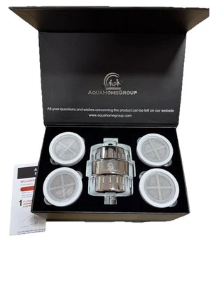 Aqua Home Group 20 Stage Luxury Filtered Shower Head Set New