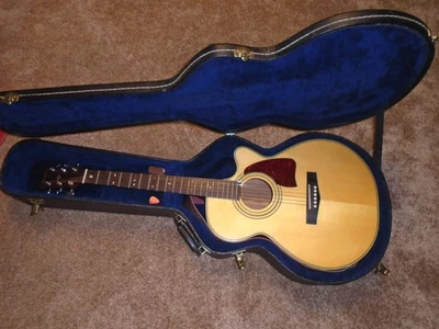 Guitarra acústica Ibanez Artwood con estuche rígido, correa de cuero y soporte Foto 1 de 4