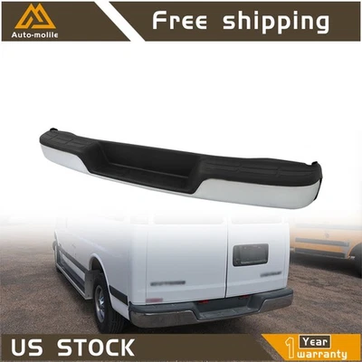 Parachoques trasero para Chevy Express 2500 3500 1996-2021 acero cromado GM1103142 Foto 1 de 4