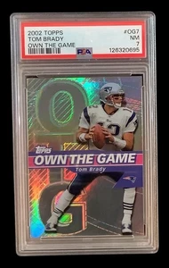 2002 topps #OG7 tom brady; own the game SP holo refractor PSA 7  (1st INSERT) - Picture 1 of 2