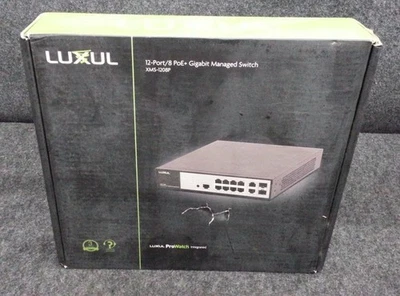 Conmutador administrado Gigabit LUXUL XMS-1208P 12 puertos/8 PoE+ Foto 1 de 3