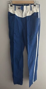 Vintage Brittsport Trainingsanzug Factory Hose Herren Large blau weiß gestreift - Bild 1 von 5