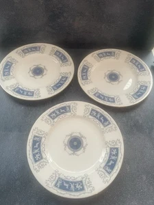 3 Neoclassical Coalport Revelry Plates Cherubs 9" Cake Rococo White Porcelain - Picture 1 of 6