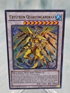 Yugioh Crystron Quariongandrax RATE-EN046 Ultra Rare Raging Tempest - NM - Picture 1 of 2