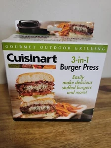 Cuisinart 3-in-1 Stuffed Burger Press Gourmet Outdoor Grill Tools NEW - Picture 1 of 5
