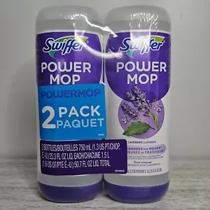 SWIFFER Power Mop Refill Solution Multi-Surface Floor Cleaner Lavender 2 Pack - Picture 1 of 2