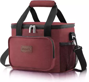 Large Lunch Bag Insulated Lunch Box Soft Cooler Cooling Tote for Adult Men Women - Picture 1 of 12