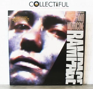 RAMPAGE - SOUNDTRACK - ENNIO MORRICONE - VIRGIN 1987 *RARE PROMO* VINYL LP 🔥 - Picture 1 of 2