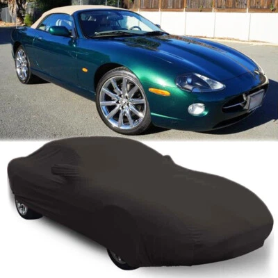 Capa de carro interna elástica à prova de poeira preta personalizada para Jaguar XK8 1997-2006 - Imagem 1 de 4