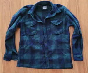 Amparo Shirt Mens Xl Black Green Lumberjack Button Up Fleece Rodeo - Picture 1 of 4