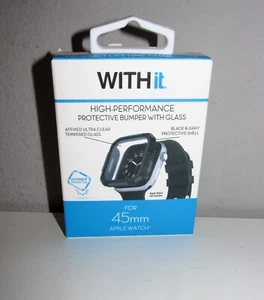 WITHit High Performance Zderzak ochronny ze szkłem do Apple Watch 45mm - NOWY! - Zdjęcie 1 z 3