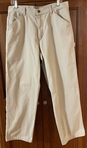 Dockers Carpenter Pants Casual Straight Relaxed Fit 100% Cotton Men's 34X30 EUC - Picture 1 of 14