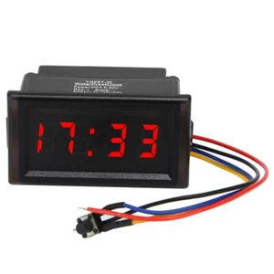 (Red)For Uhr 12V Einbau-Multifunktionale Elektronische Uhr Dc 4.5-30V NEU - Bild 1 von 12