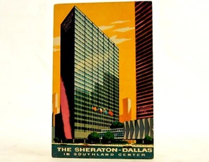 The Sheraton-Dallas Southland Center, Cartolina vintage a colori, non pubblicata, CRD-017 - Foto 1 di 2