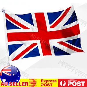 UK United Kingdom British Flag National Outdoor 150x90cm 5x3ft Union Jack AUS - Picture 1 of 12