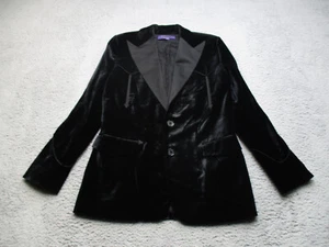 Ralph Lauren Purple Label Blazer Women 6 Velvet Western Sport Jacket Coat Tuxedo - Picture 1 of 17