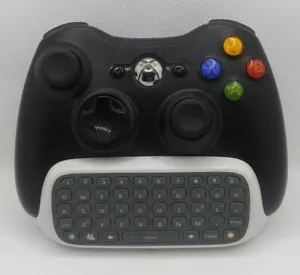 📦 Microsoft Xbox 360 Wireless Controller With Chatpad Model X814365-001 🎮 - Picture 1 of 7