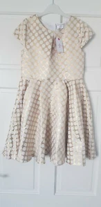 Jasper Conran Gold Party Dress with Spots Age 11yrs Brand NEW - Picture 1 of 10