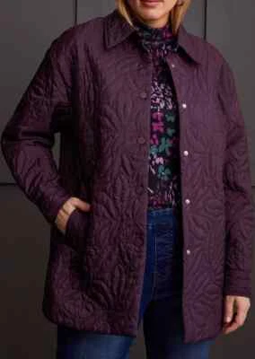 Tribal Jeans Shacket Women’s Denim Quilted Snap Front Size PS Shirt Jacket NWOT - Image 1 of 4