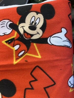 MICKEY MOUSE STARS DISNEY RED COTTON FABRIC 25" x 44" Springs Creative 3/4 yd - Image 1 of 4