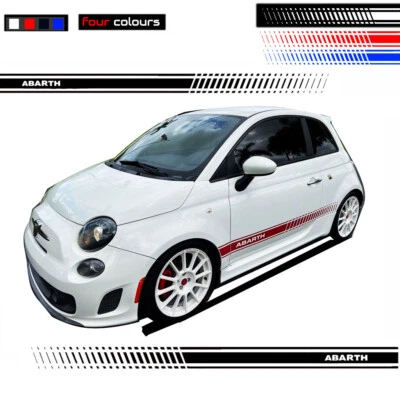 Kit de gráficos adhesivos de vinilo para puerta lateral deportiva para Fiat ABARTH 500 2 piezas Foto 1 de 4