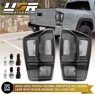 Special MONOCHROME TRD Pro Edition Black Tail Light For 16-23 Toyota 3G Tacoma Foto 1 de 4