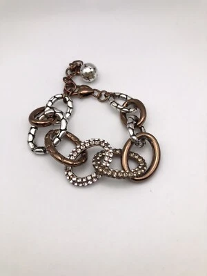 Браслет Brighton Pebble Pave с прозрачными кристаллами медь серебристый тон - Изображение 1 из 4