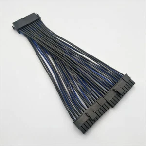 24Pin ATX 1 to 2 Power Supply Extension Cable PSU  Male to Female Y Splitter - Picture 1 of 6