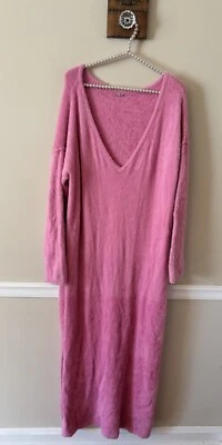 Maxi Vestido Pullover Rosa Noche en Difuso Intimately Free People Talla Grande Niñas Foto 1 de 4