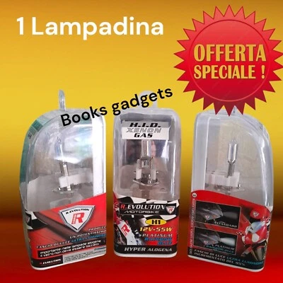 Lampadina Moto Scooter BLU PLATINO H1 12V 55W Visibilità + 50% alle Tradizionali - Immagine 1 di 2