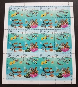 USA 1994 Marine Life 4v x6 Sets total 24v on Stamps Sheetlet / Full Pane Mint NH - Picture 1 of 4