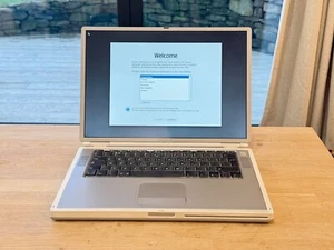 Rare + Working Apple PowerBook Mac G4 Titanium (Mercury Model) 500MHz 2001 M5884 - Picture 1 of 12