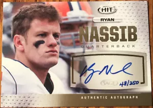 2013 SAGE HIT Autographs Gold Ryan Nassib #A112 Syracuse Orange #’d 048/250 - Picture 1 of 2