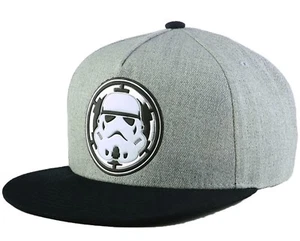 Star Wars Hero Gray Heather 2 Storm Trooper Snapback Cap Men Hat Lucas Film ltd. - Picture 1 of 5