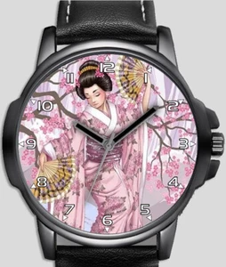 Japanische Mädchen Schönheit Culture Stilvoll Selten Qualität Armbanduhr - Bild 1 von 1