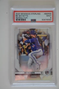 2020 Bowman Sterling Bo Bichette Refractor /199 Rookie RC PSA 9 Blue Jays - Bild 1 von 2