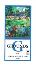 TIGER WOODS 2000 SUNDAY 82nd PGA CHAMPIONSHIP TICKET Valhalla Louisville KY