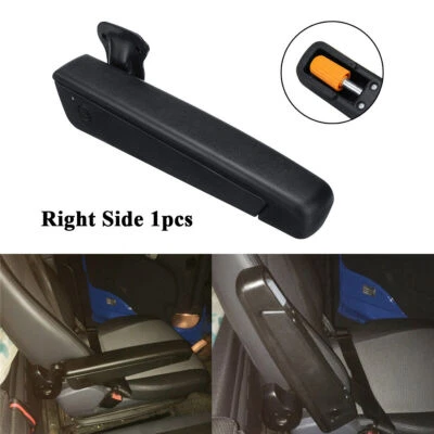 Apoio de braço ajustável couro ecológico preto assento direito carro trailer van motorhome barco caminhão - Imagem 1 de 4