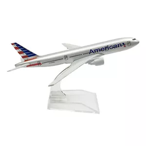 16cm American B777 Aircraft Model Plane 1:400 Alloy Model With Display Stand - Picture 1 of 8